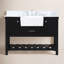 Meuble-lavabo simple 48 po avec dosseret Pelaghia-66286444