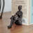 Sitting Female Iron Sculpture Bookends Set