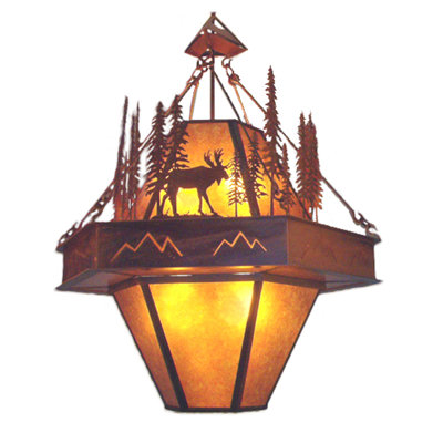 Rustic Lodge 8 - Light Chandelier