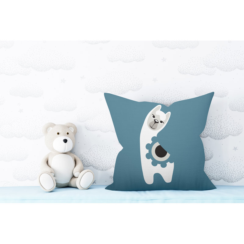 Coussin Inkie, 17 po x 17 po, Ardoise, Carré