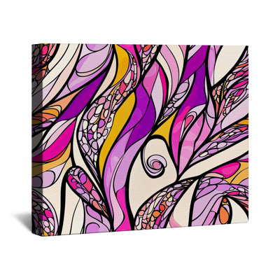 Toile abstraite abstraite sur toile tendue - art mural en plusieurs tailles