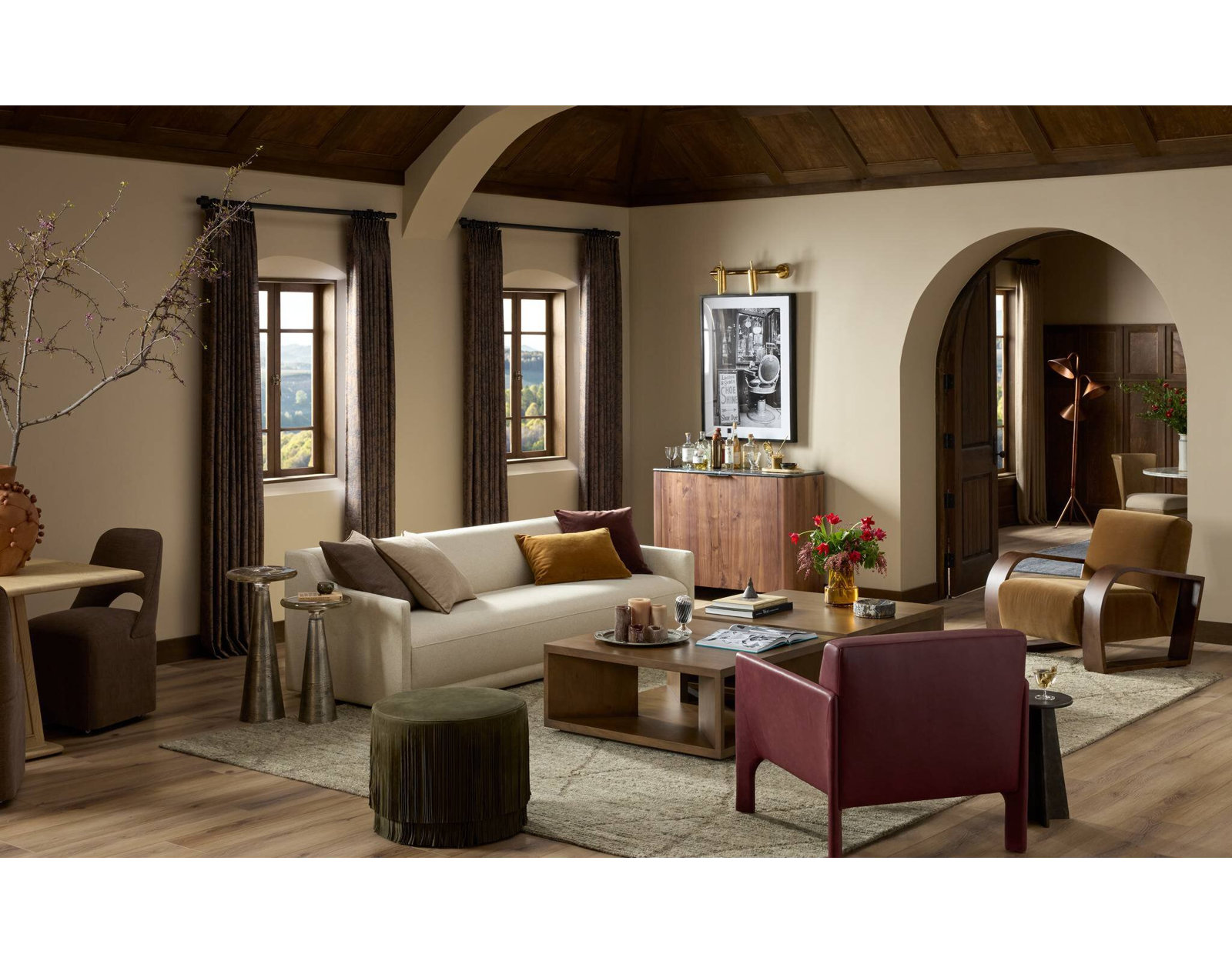 Everly Quinn Velvet Accent Chair