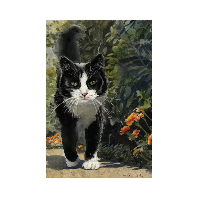 Tuxedo Stroll by Rachel Parker - Painting on Canvas, 101.6cm H x 66.04cm W x 3.81cm D, Wrapped Canvas