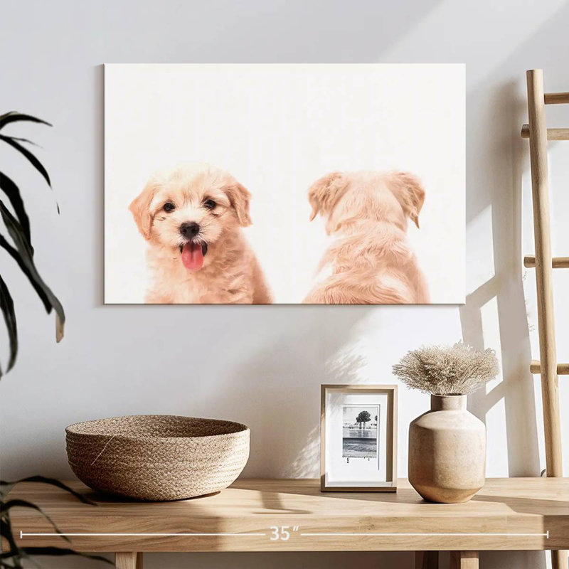 Portrait d'un chiot Brampt, H 16 po x l 24 po