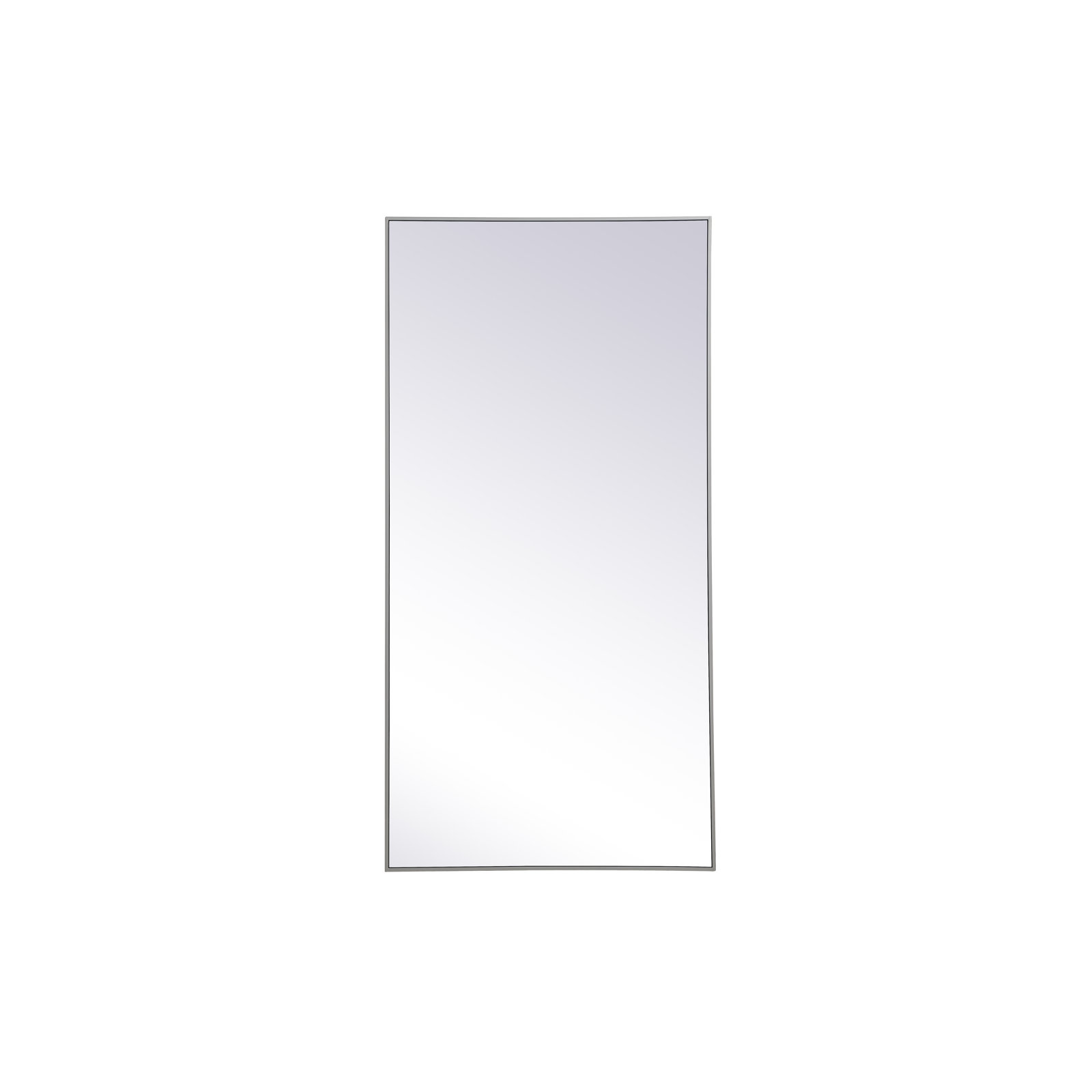 Sabine Metal Rectangle Wall Mirror, 72" x 36", Gray