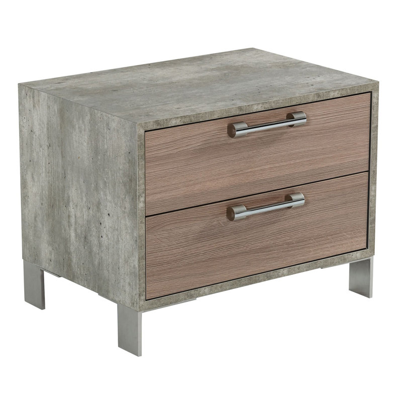Table de chevet en bois manufacturé Creline Nikole