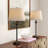 Lolley 26" Modern Metal Table Lamp with Knob Switch and Linen Shade-556004552