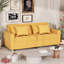 2 Seater Linen Sofa Bed-1907410472