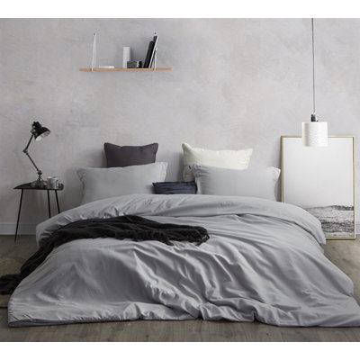 Glacier Light Gray Soft Duvet Cover Set