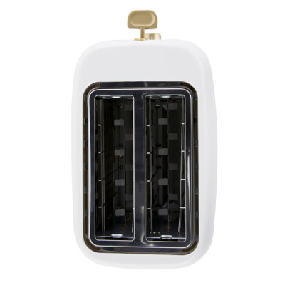 West Bend Timeless 2-Slice Toaster, in White/Gold
