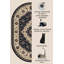 Tapis beige tissé à motif de poissons Mosso-1585210728