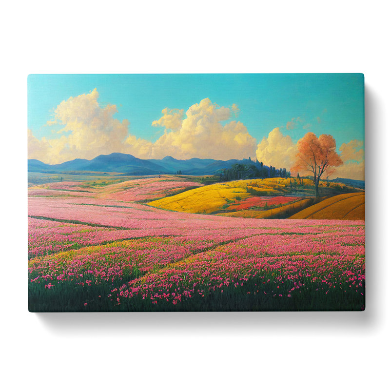 Spring Landscape Meadow Vol.5 - Wrapped Canvas, 35cm H x 50cm W x 3cm D
