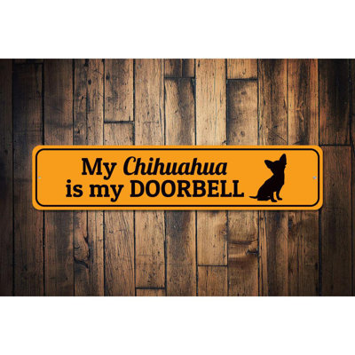 Barking Dog Aluminum Sign