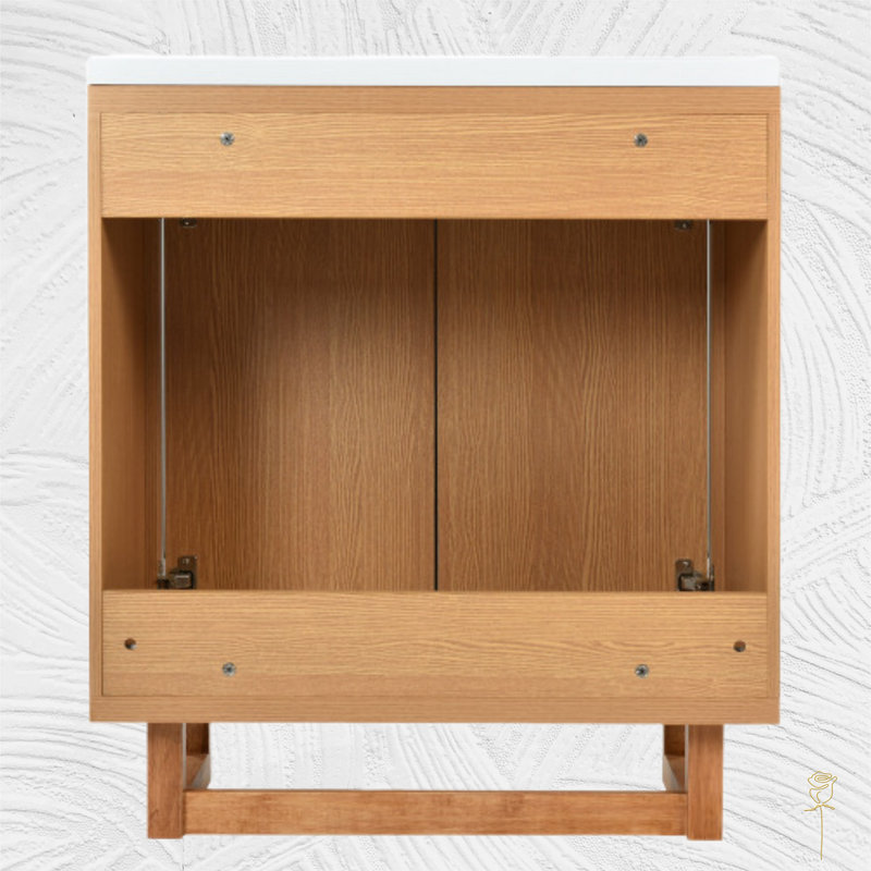 Meuble-lavabo simple 29,5 po Pasadis, Bois robuste