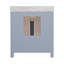 Meuble-lavabo sur pied simple 30,5 po avec comptoir en marbre de Carrare