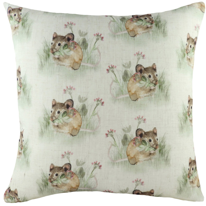 Floral Square Throw Pillow Cover