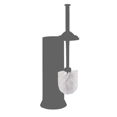 Gatco 3.78" Plastic Toilet Brush in White