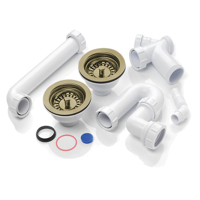 RAK Rangemaster 1.5 Bowl Waste & Plumbing Kit No Overflow 04DE262EBED84DC28BF0CE1C07F149BE, Bronze