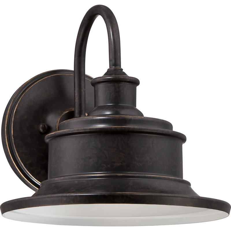 Luminaire de grange d'extérieur Barrick, Bronze, H 11 po x l 11 po x P 12,5 po