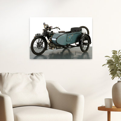 1920, Acme, 8 ch, combinaison de motos, paysage abstrait classique, art mural