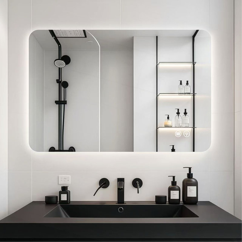 Miroir rectangulaire rétroéclairé, 24 po x 36 po