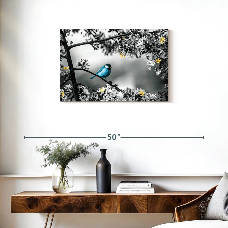 Mésange bleue Brampt, H 20 po x l 30 po