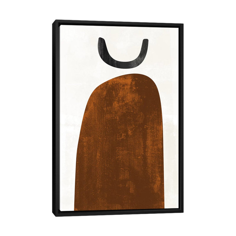 Abstraction de rouille-reproduction d’art, H 60 po x l 40po x P 1,5 po, Toile avec cadre noir, Pas de tapis