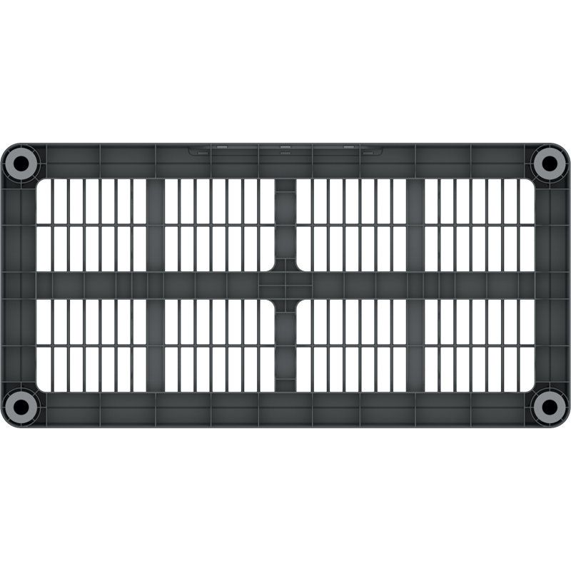 35.4'' W Plastic Shelving Unit
