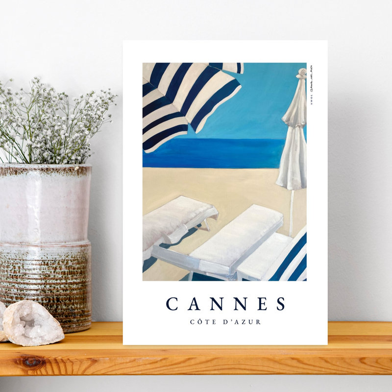 «Blue Beach Serenity», H 18 po x l 12 po