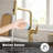 Pull Down Touchless Single Handle Kitchen Faucet with LED Display,3-Function Pull-Out Sprayer & 360° Swivel Spout Kitchen Sink Faucet-133739765