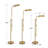 62.5" Industrial 3CCT LED Pharmacy Reading Task Floor Lamp in Brass-938583477