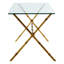 Pals 120cm Glass Top Console Table