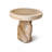 Bleached Reclaimed Wood Live Edge Side Table