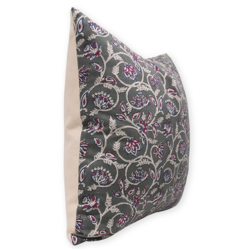 Housses de coussin en toile à motif de canard Fab divine (Saraswati, vert), H 20 po x l 14 po