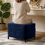 Repose-pieds avec rangement à couvercle rabattable en chenille de 23,6 po-613887953