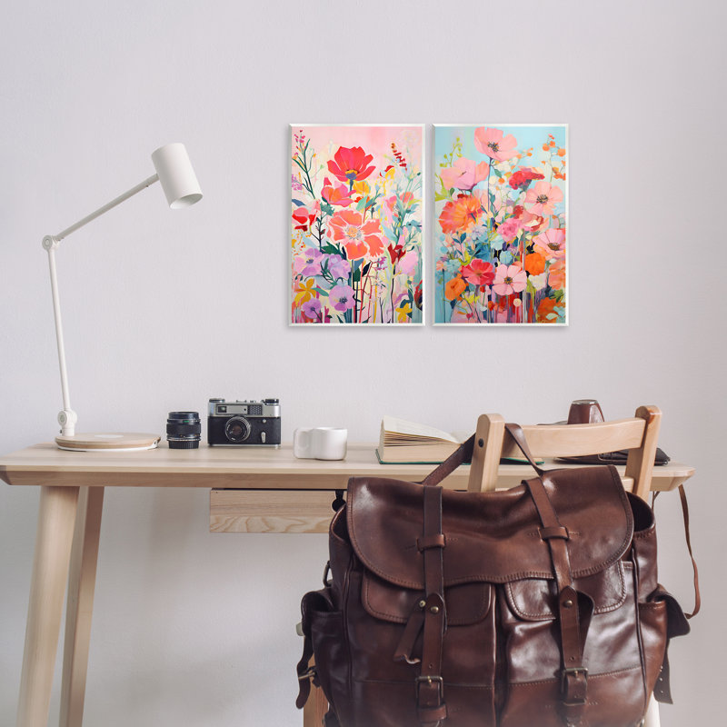  "Bright Bright Contemporary Flowers" par LSR Design Studio, H 15 po x l 10 po
