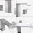 Waterfall Widespread Bathroom Faucet with Drain Assembly-95110730