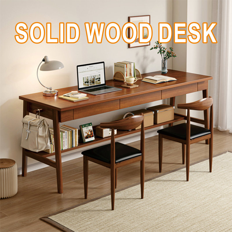 Ensemble de bureau en bois massif avec chaise Quartes 3