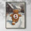 «Christmas Holiday Art», série 2, impression encadrée CCI - bois massif-431932494