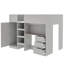 Lit mezzanine en bois avec garde-robe intégré-2124814227