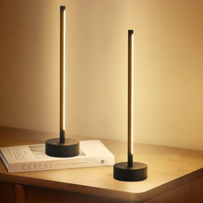 Cordless Metal Table Lamp, Dimmable, Adjustable Color Temperature (Set of 2)