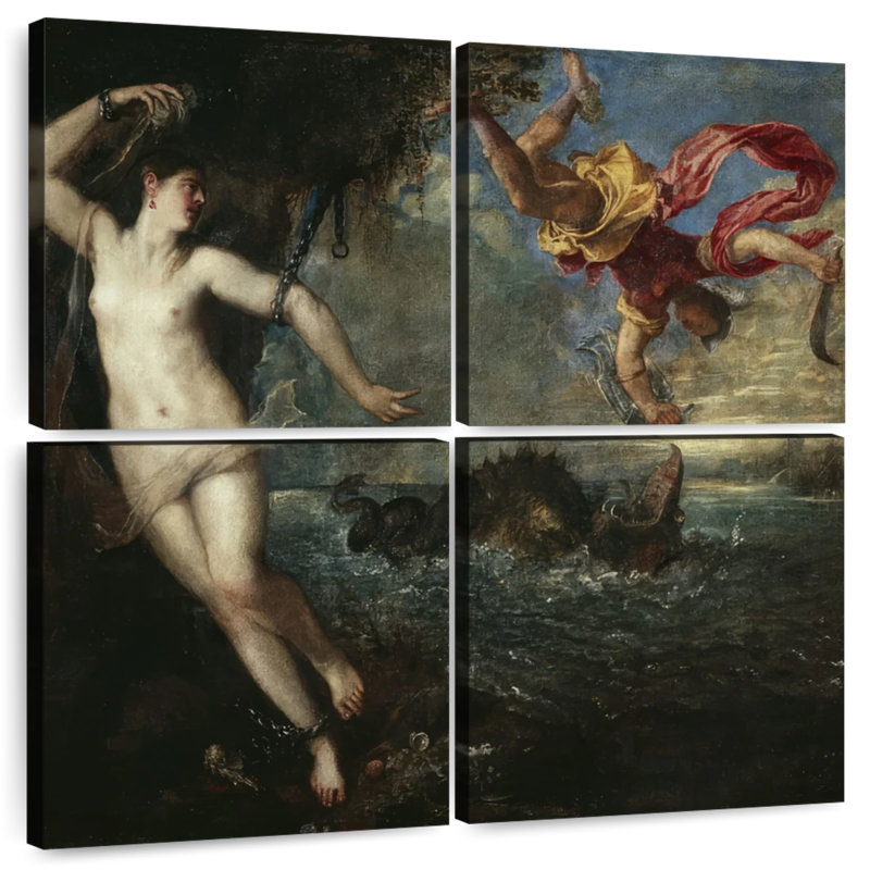 Leisha Perseus et Andromède, H 26 po x l 26 po