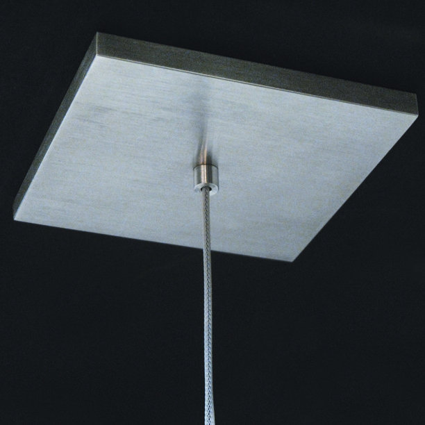 Virga 1 - Light LED Unique/Statement Pendant, Brushed Aluminum, 3500K