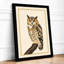 Eagle Owl Study Botanical - Framed Print-1426032995-1426033004