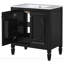 Meuble-lavabo 30 po avec lavabo et deux portes avec tablette-1034932354