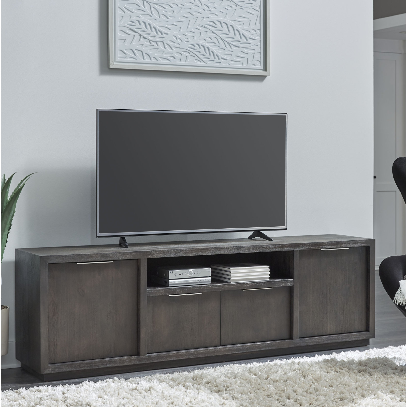 Eloise 84'' Media Console, Gray