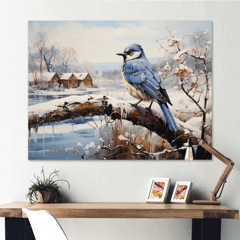 The Magpieclaude Monets Winter II - Animals Canvas Prints, Toile tendue, H 12 po x l 20 po x P 1 po