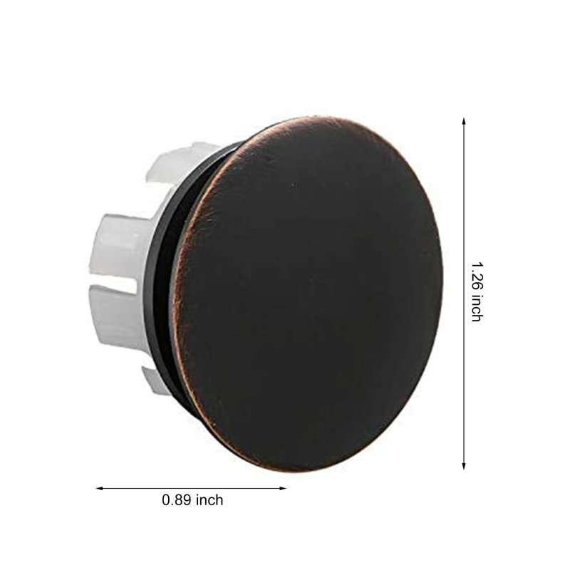 1,22 po Garniture de vasque en laiton avec couvercle de trop-plein pour lavabo et bouchon de trop-plein (bouchons de 6)