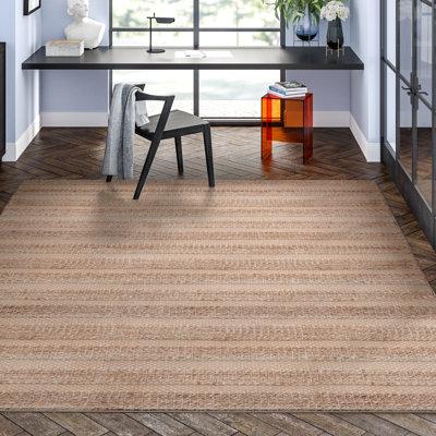 Abianna Geometric Flatweave Ivory/Natural Area Rug