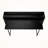 Rochadh Hutch with Shelf Black Finish Computer Desk with Metal leg, 39.01" H X 46.95" W X 23.47" D-97018636